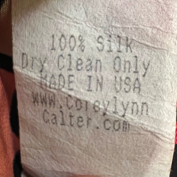 Anthropologie Corey Lynn Calter Pink, Red, With Aztec Print Short Sleeve Dress - Picture 7 of 7